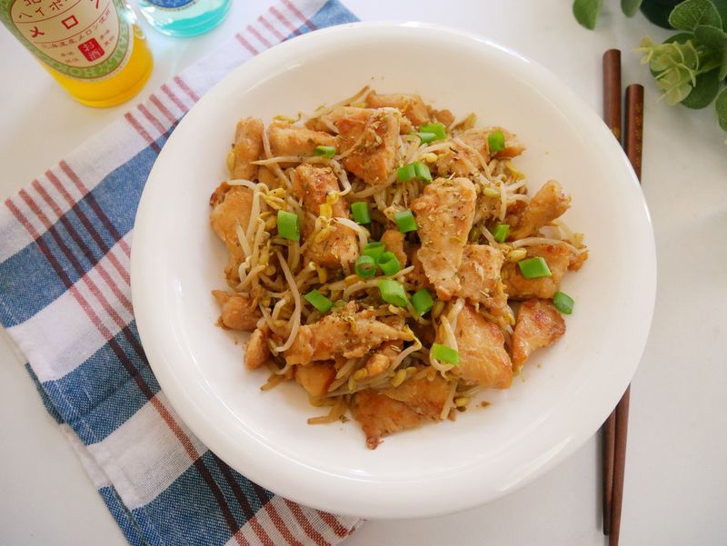 超下飯「醬炒雞肉豆芽菜」白飯多煮點!!