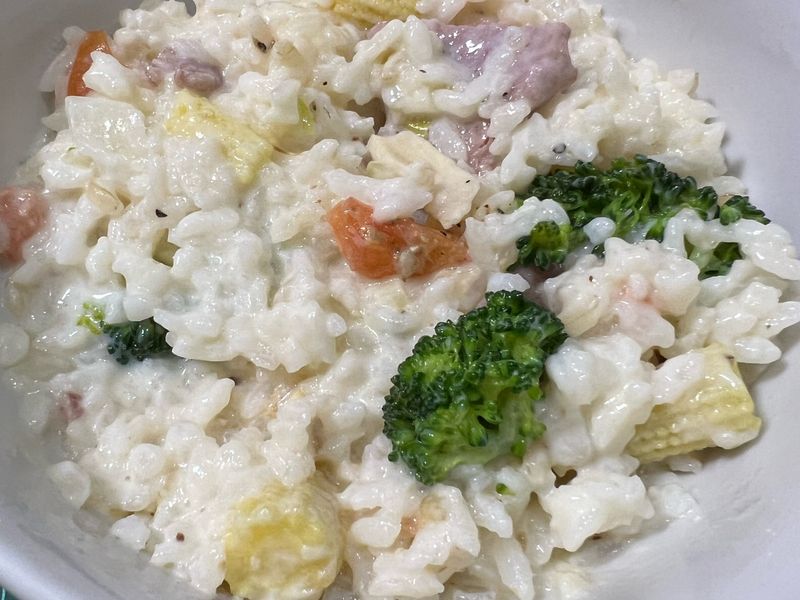奶油培根燉飯
