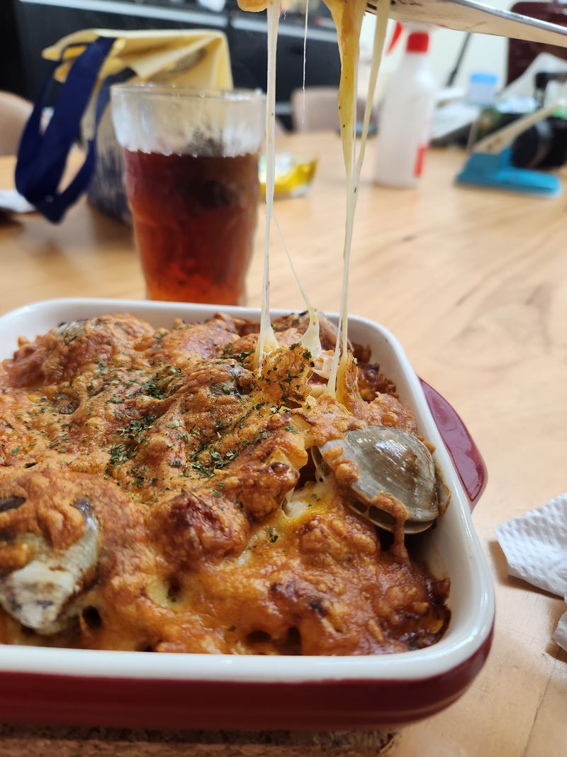 番茄海鮮焗烤麵