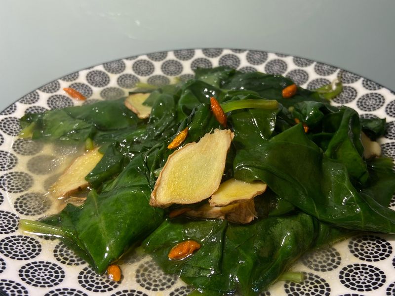 麻油薑香炒川七