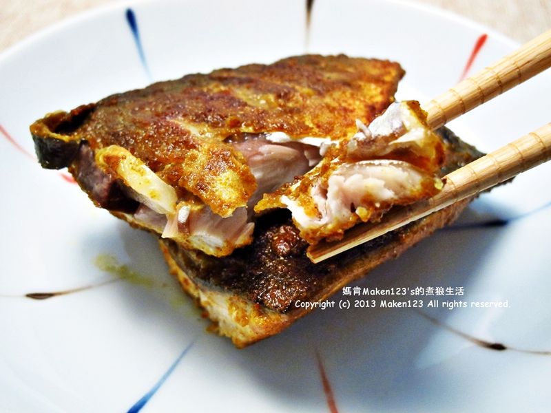 酥脆蒜香咖哩煎真鯖