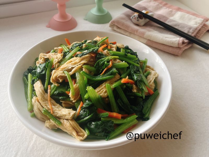 素炒菠菜