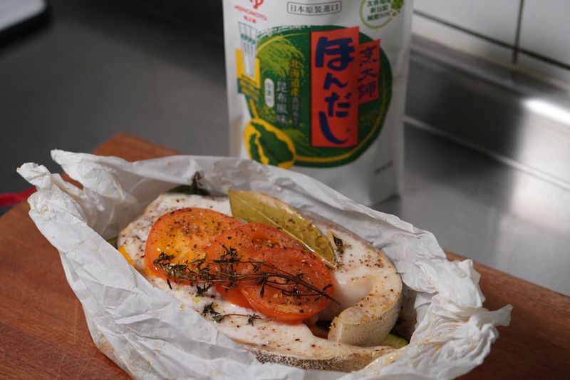 經典昆布風味-香料紙包魚