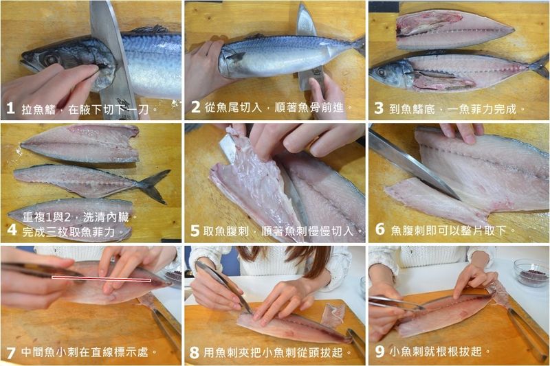 魚菲力取片去刺圖解