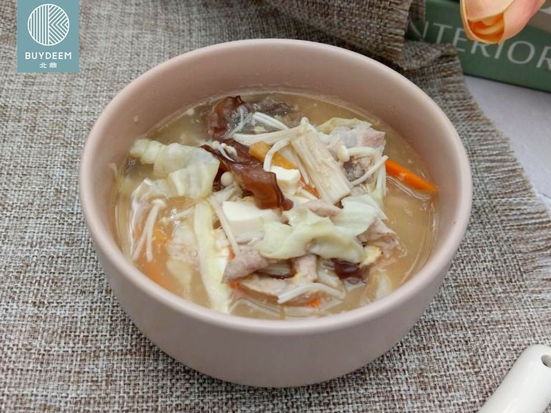 無澱粉高纖酸辣湯｜BUYDEEM蒸燉鍋