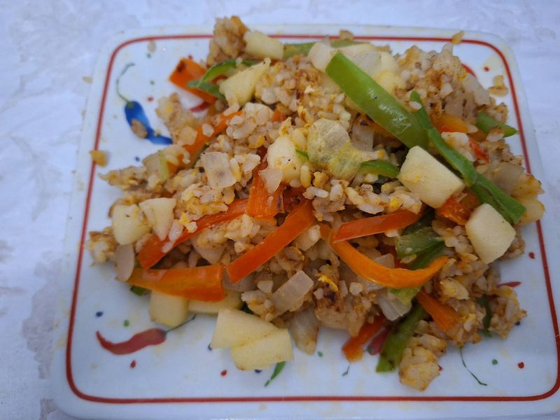 蘋果蛋炒飯