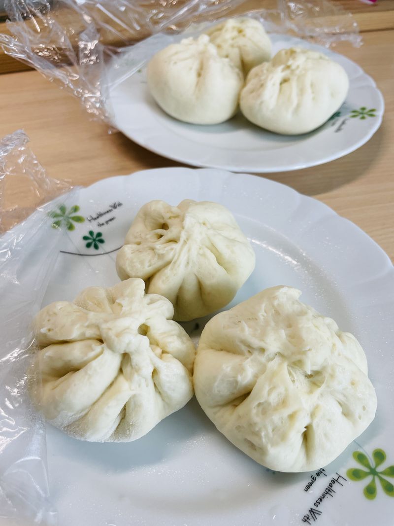 簡單手作肉包｜過熱水蒸氣烤箱微波爐