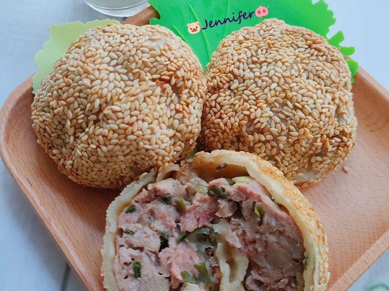 蔥肉燒餅