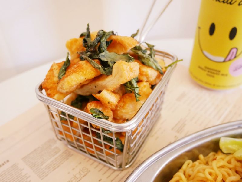 氣炸鍋「炸黑輪」外酥內Q~~好好吃!!
