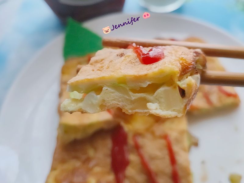 高麗菜蛋煎