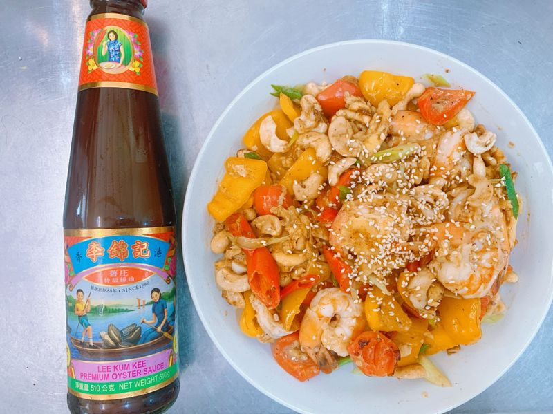蠔油蝦仁腰果