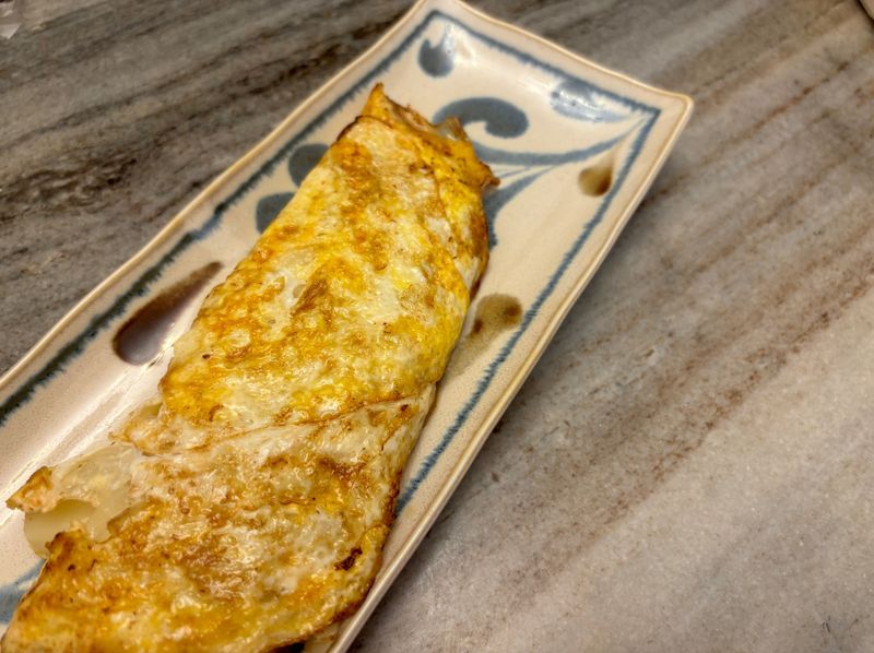 高麗菜鮪魚起司蛋餅
