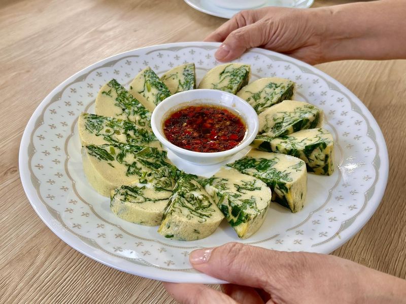 簡易電鍋料理｜菠菜蒸蛋