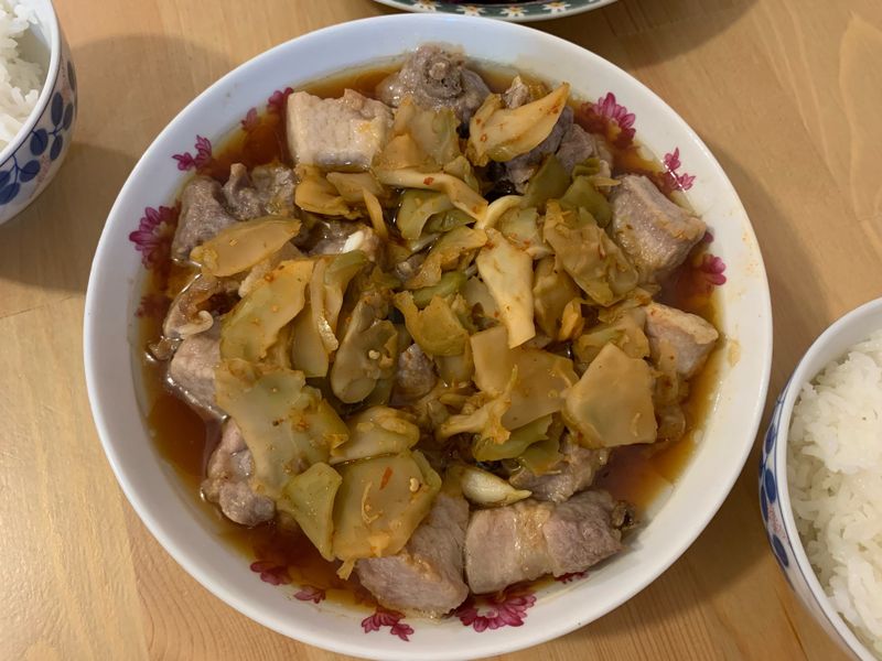 榨菜蒸排骨