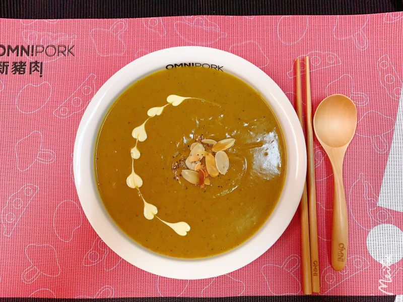 南瓜豆豆濃湯