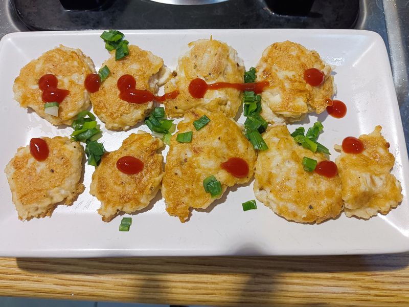 好男人料理-鮪魚豆腐煎餅