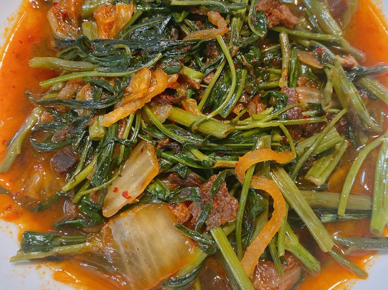 泡菜炒空心菜