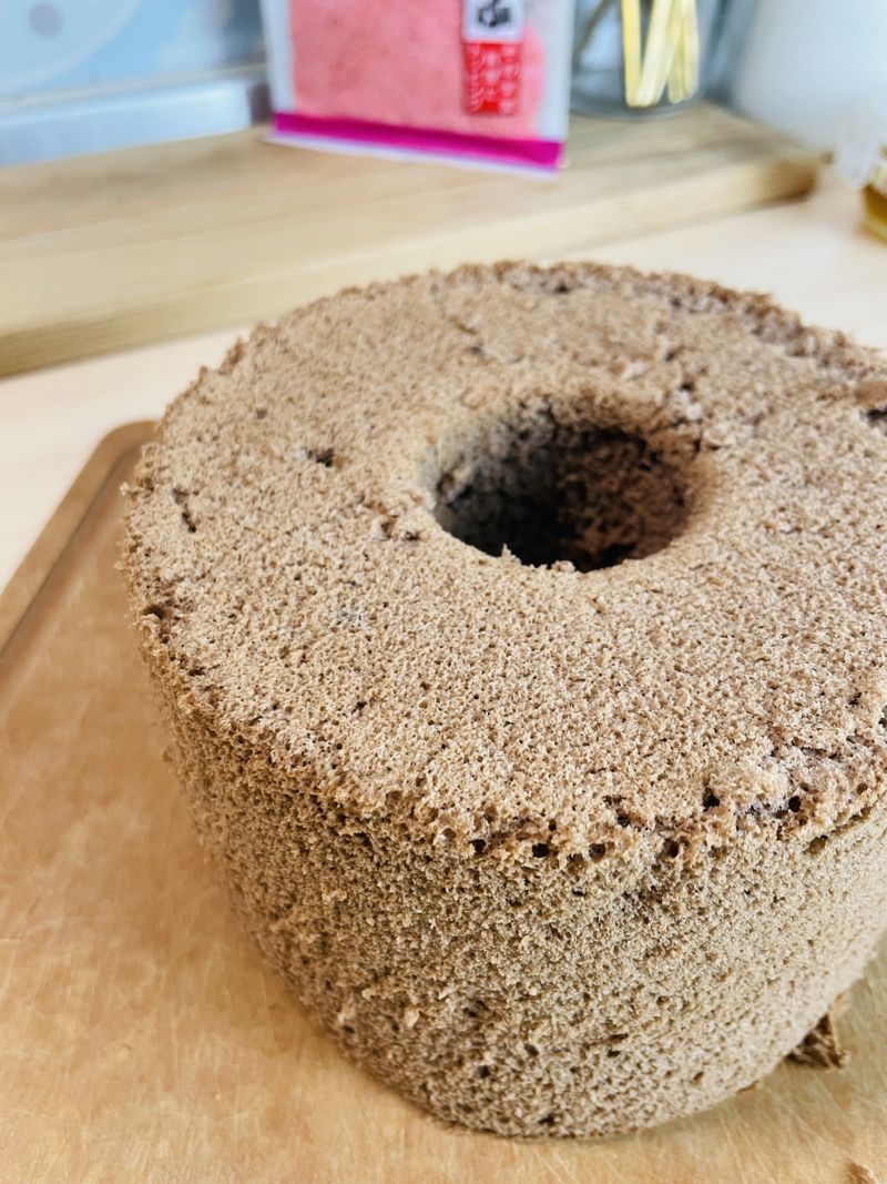 巧克力戚風蛋糕｜過熱水蒸氣烤箱微波爐
