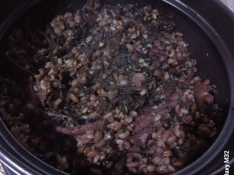 梅干十穀飯 (土鍋)~簡單隨手做