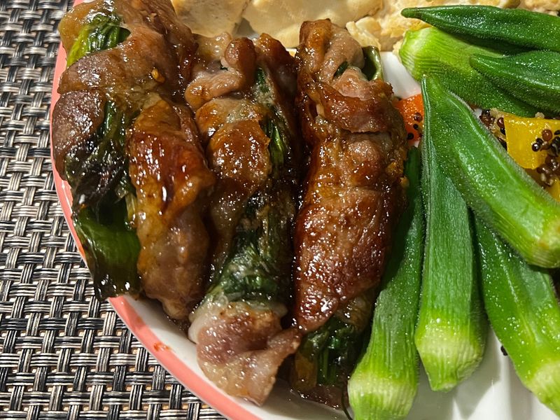 三星蔥肉卷~有手就會