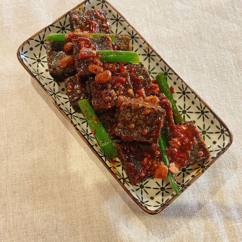 川味麻辣米血