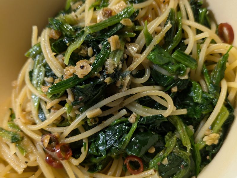 菠菜義大利麵