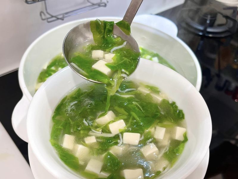 清爽又營養台灣美食|無澱粉吻仔魚莧菜羹