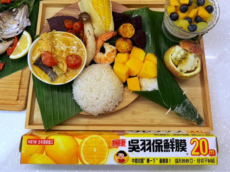 泰式芒果糯米捲|楓康吳羽保鮮膜