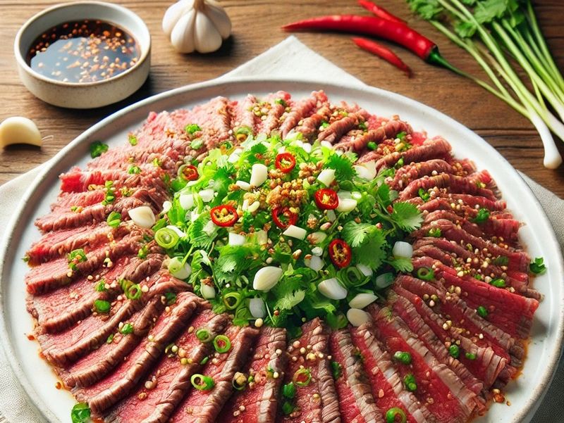 白灼牛肉