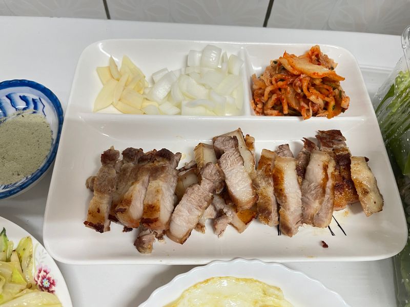 水煎五花肉