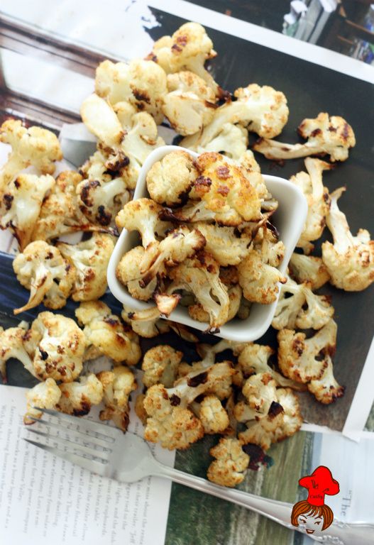 低脂健康零食 - 香料烤白花椰菜 Oven Baked Cauliflower