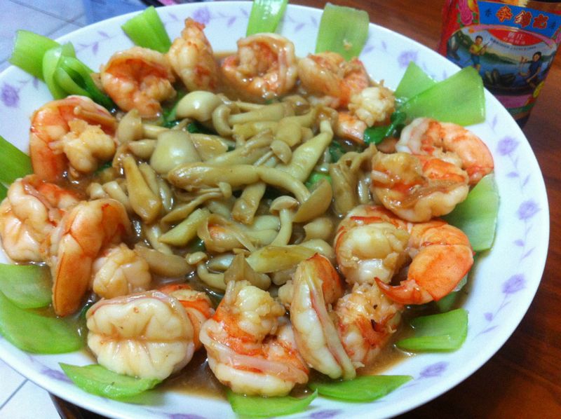 【李錦記舊庄特級蠔油125週年】蠔油美白菇燴蝦仁