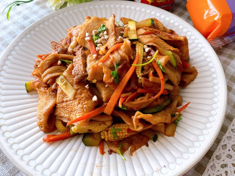 辣炒日式板麩(全素)