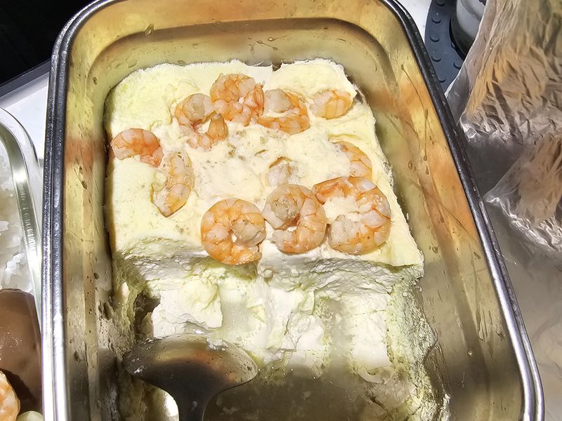 蝦仁豆腐蒸蛋