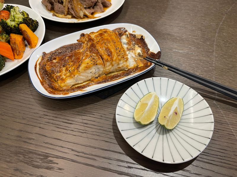 美乃滋烤夢幻石斑魚排
