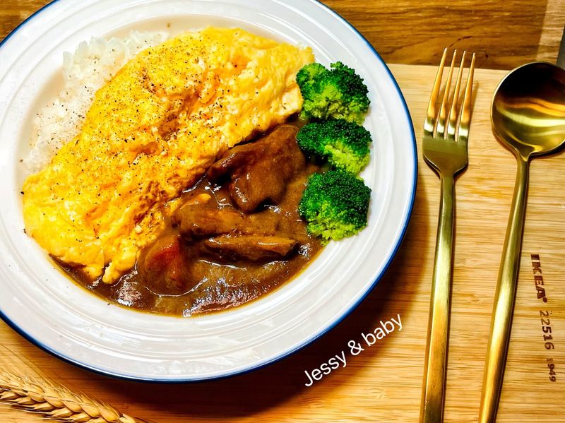 豬小排咖哩飯