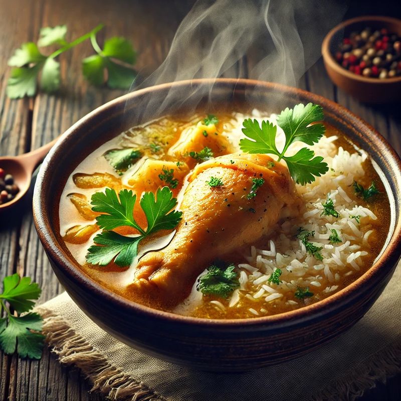 雞腿湯泡飯