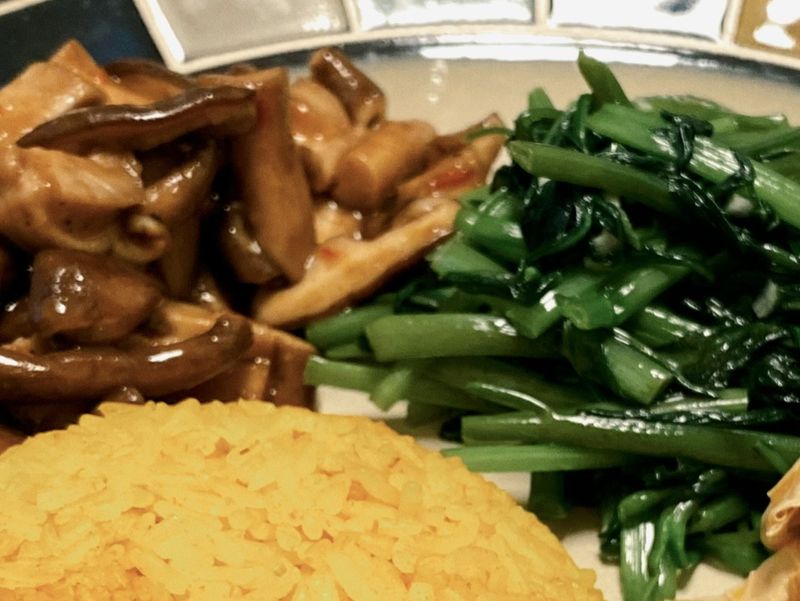 ◆豆瓣炒鮮菇