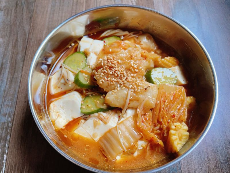 泡菜蘿蔔糕豆腐湯(全素)