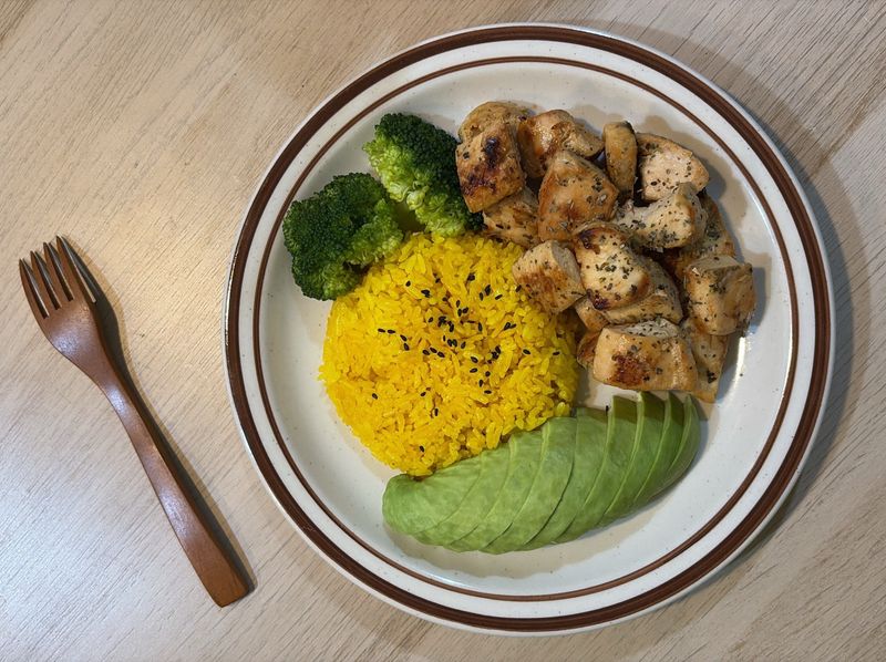 蒜香薑黃飯