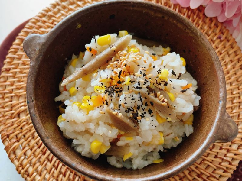 牛蒡玉米大麥炊飯(全素)