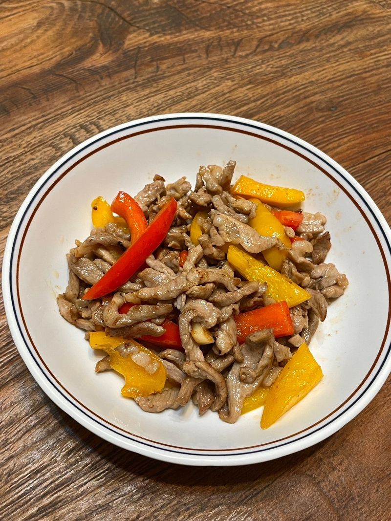 甜椒炒肉絲