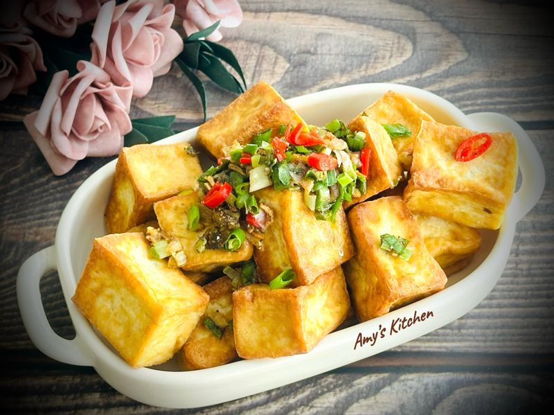 蔥蒜黃金豆腐 / 家常菜