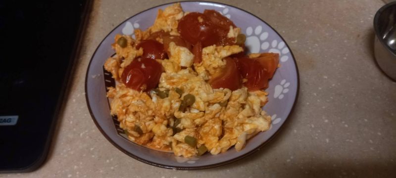 四季豆番茄炒蛋