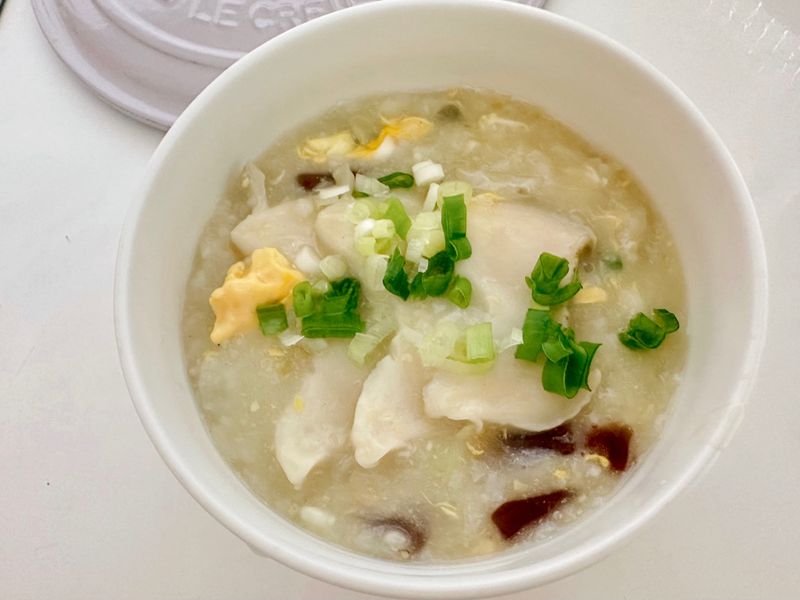 鮑魚金銀粥