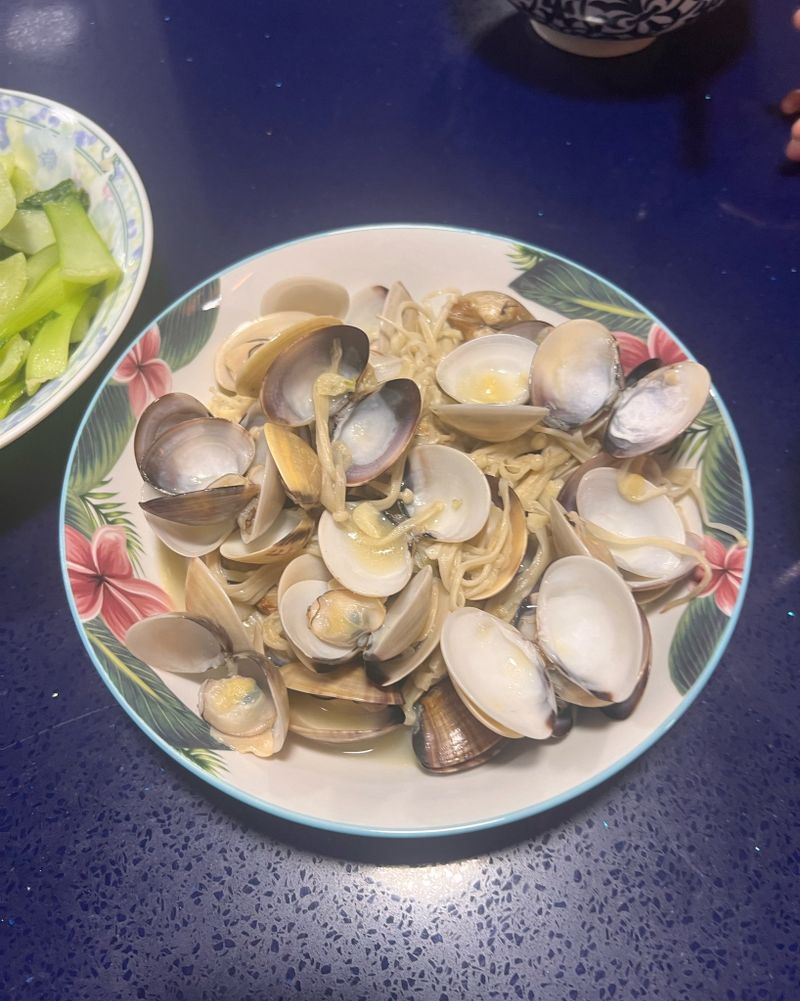 金針菇蛤蜊蒸