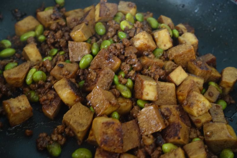 肉燥炒豆干丁