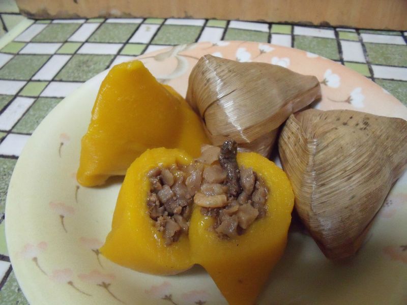 金黃板粽(客家板粽)