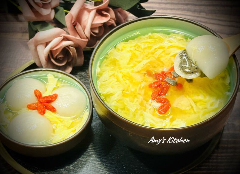 蛋花酒釀湯圓