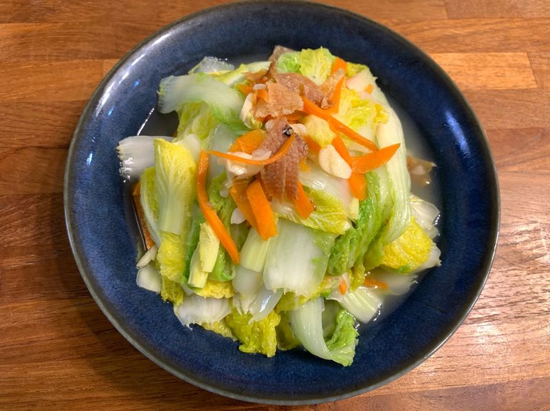 扁魚炒娃娃菜